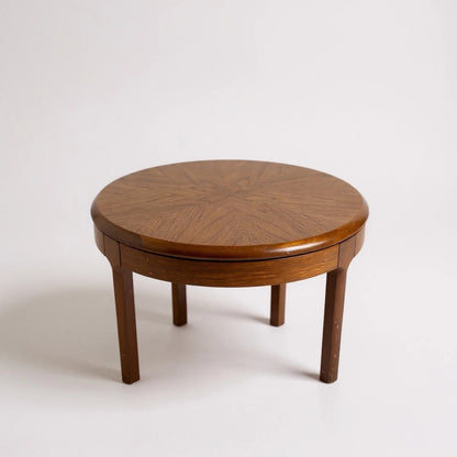 Mid Century Modern Danish Style Sunburst Coffee Table
