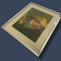 Vintage 1970s Chinese Old Man Oil Painting