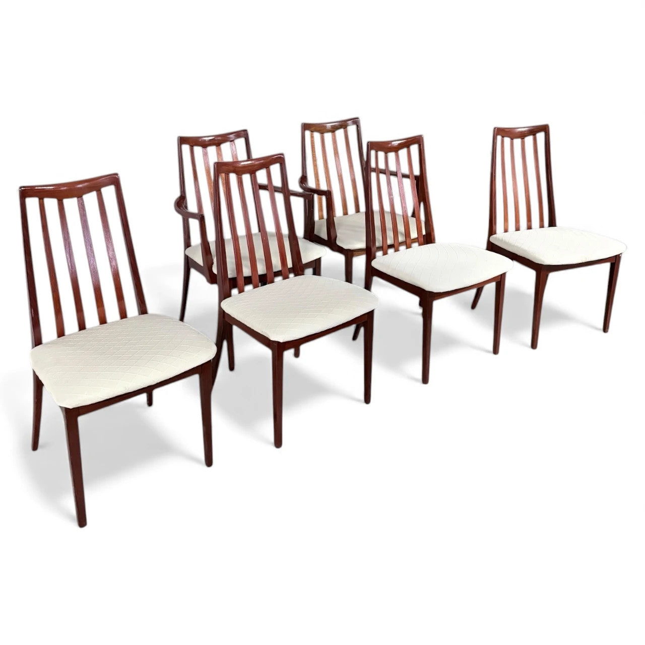 Mid Century Dining Chairs – G Plan Mahogany High Back Set of 6 Vintage Seats