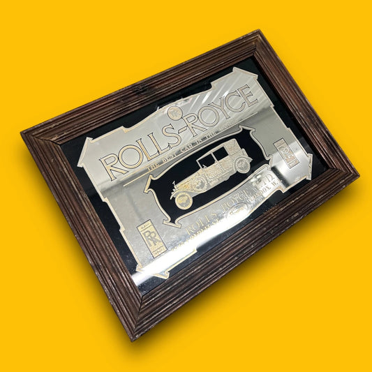 Vintage 1980s Rolls-Royce mirror picture frame