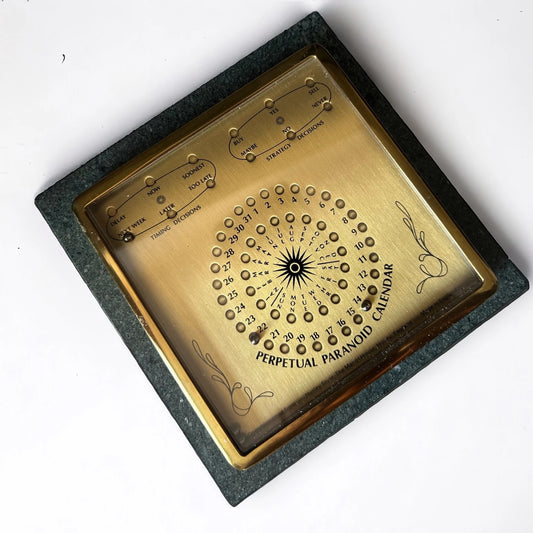 Vintage 1970s Paranoid Perpetual Calendar