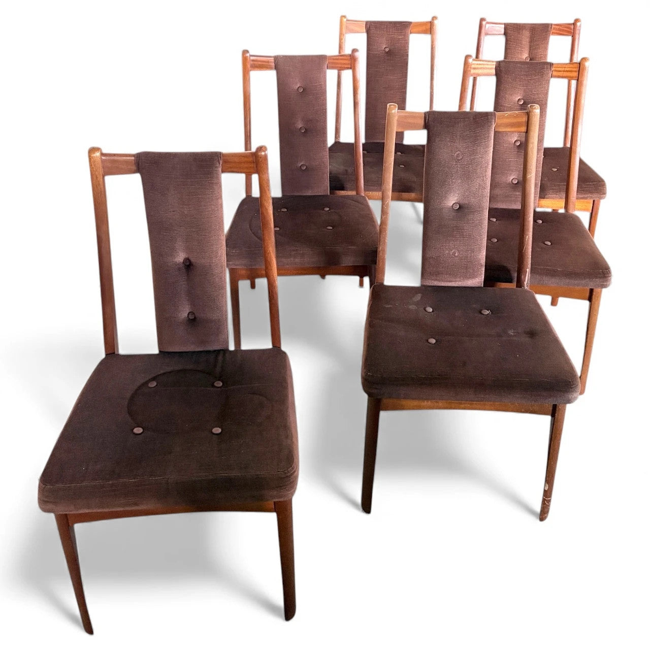 Mid Century Dining Chairs – Set of Six William Lawrence Teak Vintage Seating
