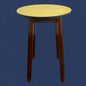 Mid Century Yellow Formica Round Table