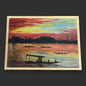 Vintage 1970 Kashmir oil painting