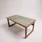 Mid Century Modern Danish Teak and Tile Brutalist Coffee Table