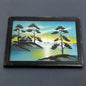 Vintage 1980s Chinese 3D Landscape framed Art