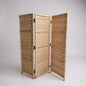 Vintage Bamboo Room Divider | Rattan Folding Screen | Mid Century Boho Partition