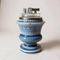 Vintage 1950s Wade Irish Porcelain Blue Tabletop Lighter