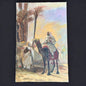 Vintage 1950s Middle Eastern oil painting