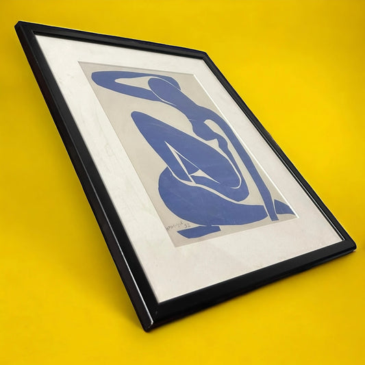 Vintage 90s Henri Matisse Abstract Framed Art