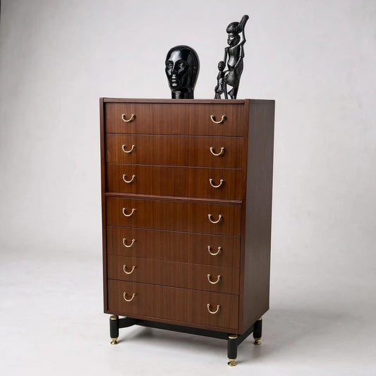 G Plan Tola Tallboy Chest of Drawers – Mid-Century Modern Highboy Cabinet