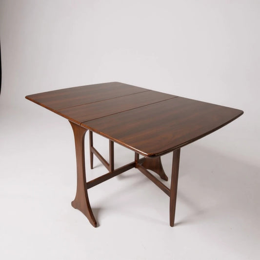Mid Century G Plan Drop Leaf Dining Table, Teak Folding Kitchen Table