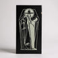 Mid Century Modern Religious Enamel Plaque | Abstract Crucifixion Scene