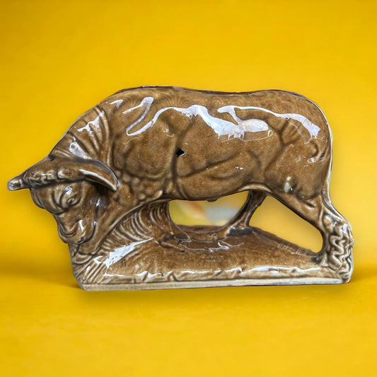 Vintage 1960s Ceramic Bull Milk Creamer