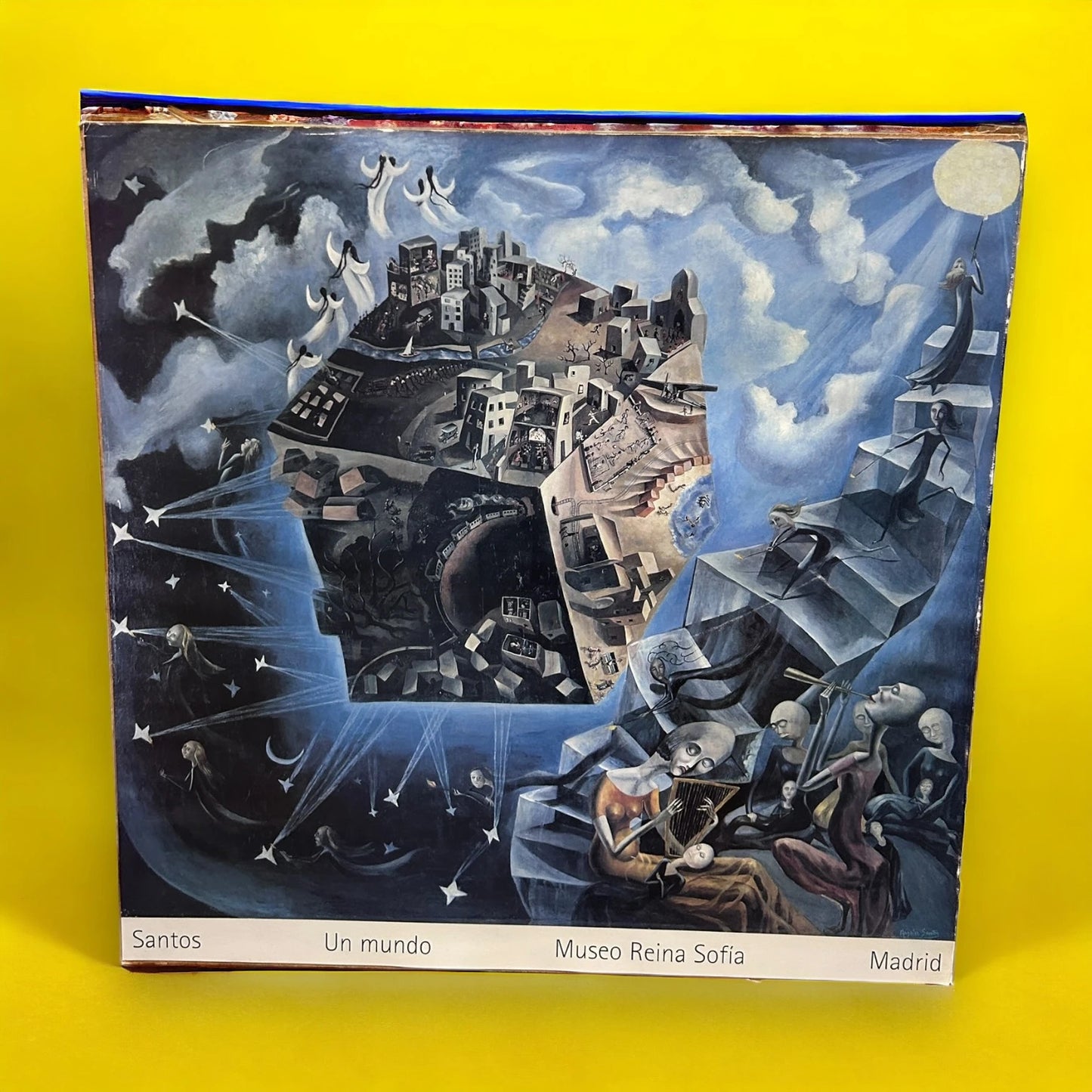Vintage 90s Surreal Spanish Art Exhibition Poster