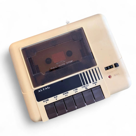 Vintage ALTAI Computer Cassette Recorder | 1980s Data Tape Deck for Commodore 64