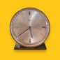 Mid century Swiss round alarm clock