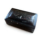 Vintage Chinese lacquer dark wood trinket box