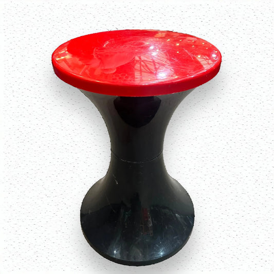 Mid Century Tam Tam Red and Black Stool