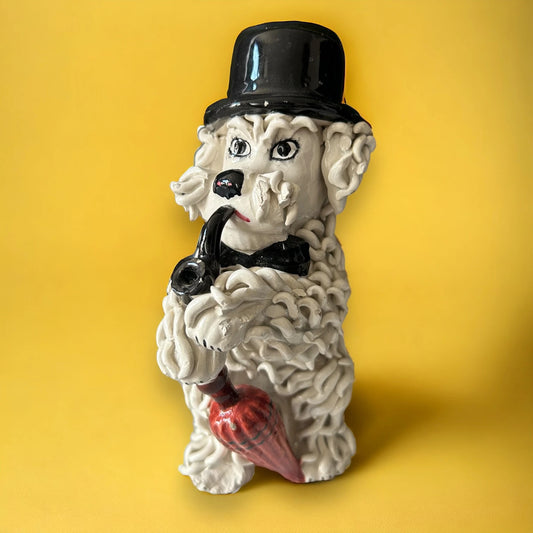 Vintage 1960s Italian Spaghetti Poodle Sculpture