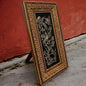 Vintage 1960s Persian Khatam Mosaic Copper Framed Art