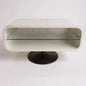 Mid Century Modern Space Age White and Chrome Console Unit Coffee Table