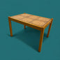 Mid Century Teak Tile Side Table