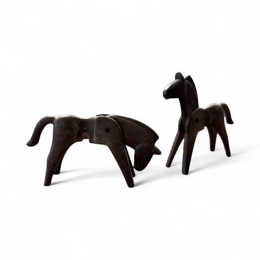 Vintage 1974 Playmobil Horses | Early Original Brown Horses
