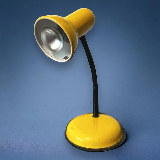 Vintage 70s Yellow Italian Lamp