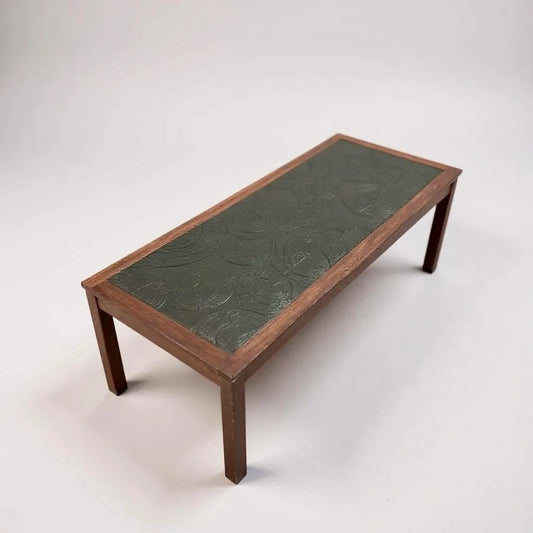 Mid Century Modern Danish Teak Brutalist Coffee Table