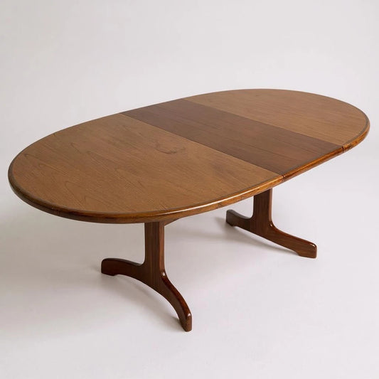 Mid Century Modern G Plan Oval Extendable Dining Table