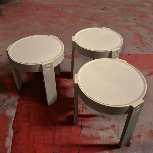 Mid Century Dutch Space Age Plastic Nesting Tables