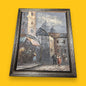 Mid century Caroline Burnett oil painting framed
