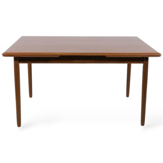 Mid Century Danish Teak Draw Leaf Dining Table | Extending Retro Table