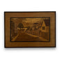 Mid Century Marquetry Wood Picture