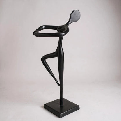 Vintage Bodrul Khalique Bronze Ballet Dancer Sculpture 11.25” Abstract for Ikea