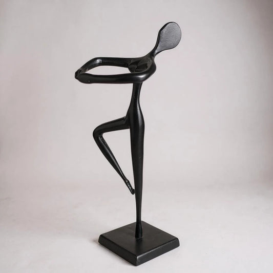 Vintage Bodrul Khalique Bronze Ballet Dancer Sculpture 11.25” Abstract for Ikea