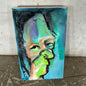 Neo-Expressionist Portrait Painting | Vintage Outsider Art on Canvas