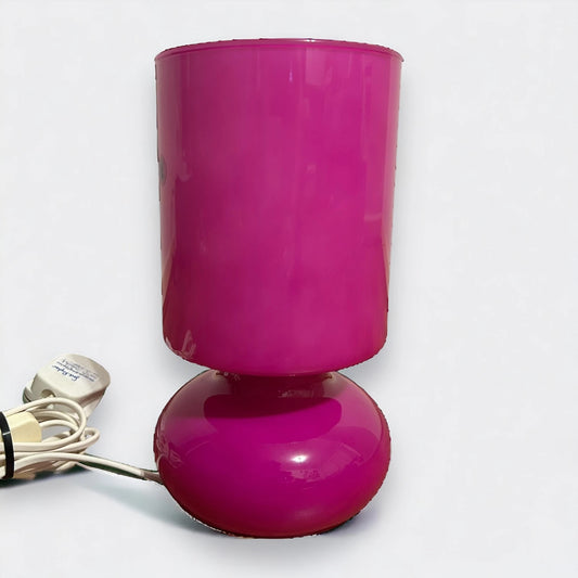 Vintage IKEA Pink Lykta Glass Lamp