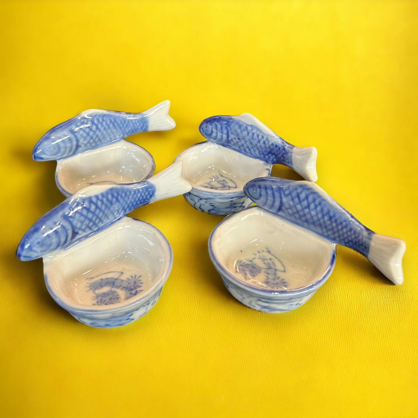 Vintage 1960s Koi Fish Mini Dishes