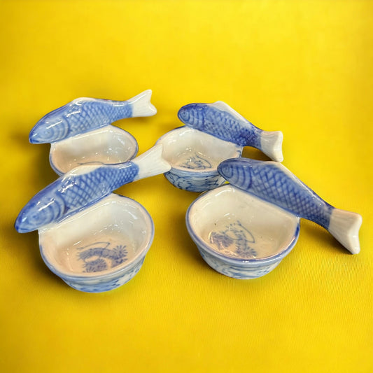 Vintage 1960s Koi Fish Mini Dishes
