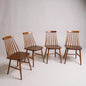 Mid Century Set of Four Danish Farmhouse Dining Chairs by Farstrup