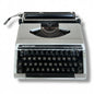 Mid Century Modern Silver Reed Portable Typewriter