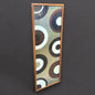Mid Century groovy textile print art frame