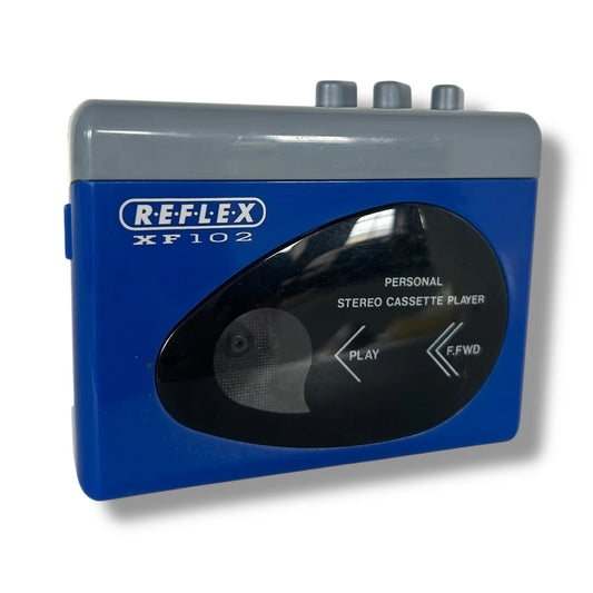 Vintage 90s Blue Cassette Tape Player Walkman