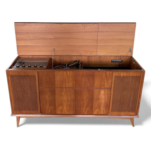 Alba Viking Radiogram – Vintage Mid-Century Teak Record Player Cabinet