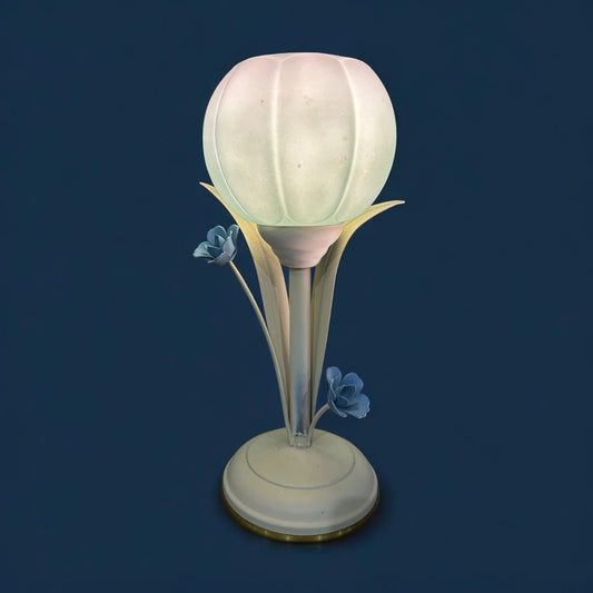 Mid Century Glass Tulip Bulb Table Lamp