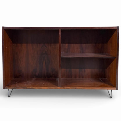 Mid Century Rosewood Bookcase – Vintage Paul Hundevad Hairpin Leg Cabinet