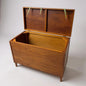 Mid-Century Teak Blanket Box – Vintage Storage Chest / Bench | Retro Scandinavian Style