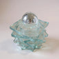Mid Century Art Deco Glass Ashtray Lamp | Vintage Modernist Table Lamp